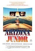 Raising Arizona 1987 movie poster Nicolas Cage Holly Hunter Trey Wilson Joel Ethan Coen Kids Cars and racing