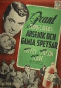 Arsenic and Old Lace 1943 movie poster Cary Grant Priscilla Lane Raymond Massey Peter Lorre Frank Capra