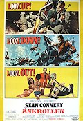 Thunderball 1965 movie poster Sean Connery Claudine Auger Terence Young Writer: Ian Fleming Poster artwork: Robert E McGinnis Diving