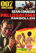 Åskbollen 1965 poster Sean Connery Claudine Auger Terence Young Text: Ian Fleming Affischen från: Finland