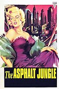 The Asphalt Jungle 1950 movie poster Marilyn Monroe Sterling Hayden John Huston Film Noir