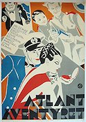 Atlantäventyret 1934 poster Birgit Tengroth Valdemar Dalquist Lorens Marmstedt Musik: Jules Sylvain Skepp och båtar