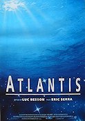 Atlantis 1991 poster Luc Besson Dokumentärer Från TV