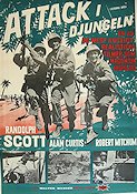 Gung Ho 1943 movie poster Randolph Scott Alan Curtis Robert Mitchum War