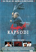 Hachi-gatsu no rapusodi 1991 movie poster Sachiko Muras Richard Gere Akira Kurosawa Country: Japan