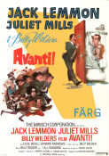 Avanti! 1973 poster Jack Lemmon Juliet Mills Billy Wilder Affischkonstnär: Sanford Kossin