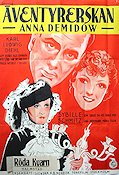 Äventyrerskan Anna Demidow 1936 movie poster Karl Ludwig Diehl Sybille Schmitz Eric Rohman art