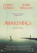 Awakenings 1990 movie poster Robert De Niro Robin Williams Julie Kavner Penny Marshall Beach