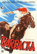 Barbacka 1946 movie poster Gunnel Broström Douglas Håge Erik Hell Bengt Ekerot Horses