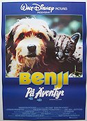 Benji the Hunted 1987 movie poster Red Steagall Frank Inn Joe Camp Dogs Cats