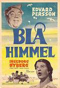 Blå himmel 1955 movie poster Edvard Persson Ingeborg Nyberg Barbro Larsson Georg Årlin