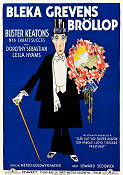 Bleka grevens bröllop 1929 poster Buster Keaton