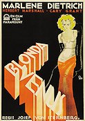 Blonda Venus 1932 poster Marlene Dietrich Cary Grant Josef von Sternberg
