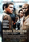 Blood Diamond 2006 poster Leonardo DiCaprio Jennifer Connelly Djimon Hounsou