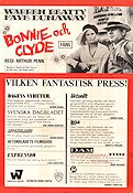 Bonnie and Clyde 1967 movie poster Warren Beatty Faye Dunaway Gene Hackman Arthur Penn