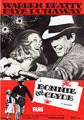 Bonnie and Clyde 1967 movie poster Warren Beatty Faye Dunaway Gene Hackman Arthur Penn Guns weapons Police and thieves
