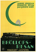 Voyage de noces 1933 movie poster Albert Préjean Brigitte Helm Germain Fried Travel Trains