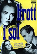 Brott i sol 1947 movie poster Gunnel Broström Birger Malmsten Margaretha Fahlén