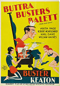 Buttra Busters balett 1930 poster Buster Keaton Anita Page Edward Sedgwick