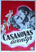 Adventures of Casanova 1948 movie poster Arturo de Cordova