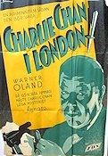 Charlie Chan in London 1934 poster Warner Oland Charlie Chan Eric Rohman art