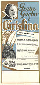 Christina 1933 poster Greta Garbo John Gilbert Rouben Mamoulian