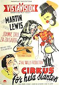 3 Ring Circus 1954 movie poster Dean Martin Jerry Lewis Joanne Dry Joseph Pevney Circus