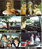 Clockwise 1986 lobby card set John Cleese Penny Leatherbarrow Howard Lloyd-Lewis Christopher Morahan