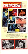 Creepshow 1982 movie poster Hal Holbrook Leslie Nielsen Viveca Lindfors George A Romero Writer: Stephen King Insects and spiders