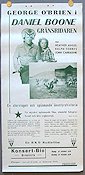 Daniel Boone gränsriddaren 1937 poster George O´Brien