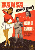 Dansa med mej 1953 poster Donald O´Connor Debbie Reynolds Una Merkel Don Weis Musikaler