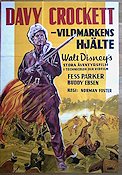 Davy Crockett King of the Wild Frontier 1955 movie poster Fess Parker
