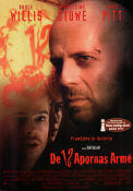 De 12 apornas armé 1995 poster Bruce Willis Brad Pitt Madeleine Stowe Terry Gilliam