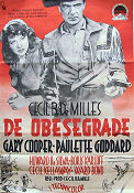 The Unconquered 1947 movie poster Gary Cooper Paulette Goddard Boris Karloff Cecil B DeMille