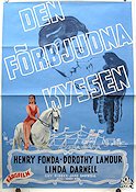 Den förbjudna kyssen 1941 poster Henry Fonda Dorothy Lamour Linda Darnell