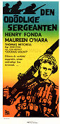 Den odödlige sergeanten 1943 poster Henry Fonda Maureen O´Hara John M Stahl Krig