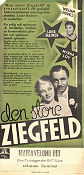 The Great Ziegfeld 1936 movie poster William Powell Myrna Loy Luise Rainer Robert Z Leonard Musicals