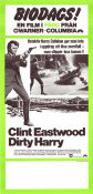 Dirty Harry 1971 poster Clint Eastwood Andrew Robinson Harry Guardino Don Siegel Vapen Poliser