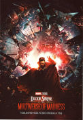 Doctor Strange in the Multiverse of Madness 2022 movie poster Benedict Cumberbatch Elizabeth Olsen Chiwetel Ejiofor Sam Raimi Find more: Marvel