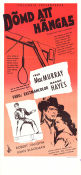 Good Day for a Hanging 1959 movie poster Fred MacMurray Margaret Hayes Robert Vaughn Nathan Juran