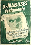 Das Testament des Dr Mabuse 1933 movie poster Otto Wernicke Fritz Lang