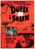 Duell i solen 1948 poster Gregory Peck Jennifer Jones King Vidor Berg
