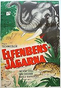 Elfenbensjägarna 1952 poster Anthony Steel