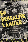 En Bengalisk lansiär 1935 poster Gary Cooper Franchot Tone Henry Hathaway