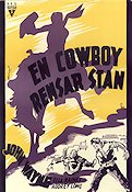 En cowboy rensar stan 1944 poster John Wayne