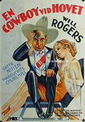 En cowboy vid hovet 1931 poster Will Rogers Greta Nissen