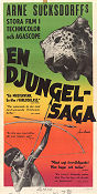 En djungelsaga 1957 poster Chendru Ginjo Martin Held Arne Sucksdorff Dokumentärer Katter
