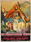 Lost World 1925 movie poster Bessie Love Lewis Stone Dinosaurs and dragons
