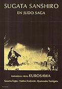Sugata Sanshiro 1943 movie poster Akira Kurosawa Asia Martial arts