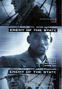 Enemy of the State 1998 poster Will Smith Gene Hackman Jon Voight Tony Scott